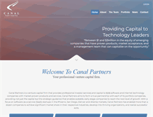Tablet Screenshot of canalpartners.com